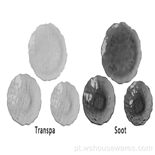 Irregular servindo tigela de vidro alimento prep